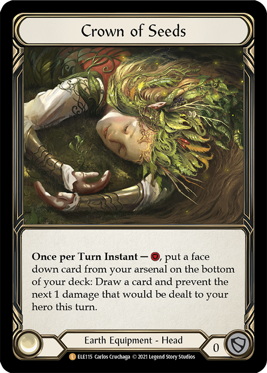 Crown of Seeds [ELE115] (Tales of Aria)  1st Edition Cold Foil | Good Games Cannington