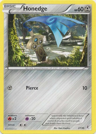 Honedge (27/30) [XY: Trainer Kit 1 - Bisharp] | Good Games Cannington