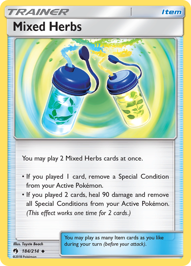 Mixed Herbs (184/214) [Sun & Moon: Lost Thunder] | Good Games Cannington