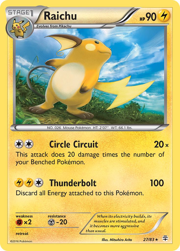 Raichu (27/83) [XY: Generations] | Good Games Cannington