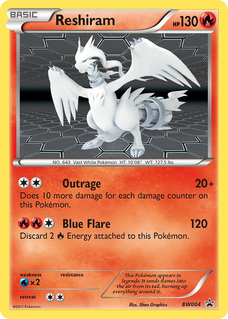 Reshiram (BW004) [Black & White: Black Star Promos] | Good Games Cannington