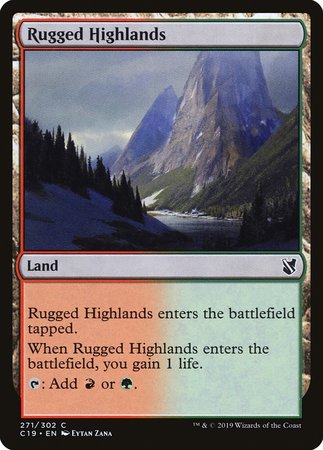 Rugged Highlands [Commander 2019] | Good Games Cannington