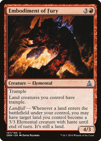 Embodiment of Fury [Oath of the Gatewatch] | Good Games Cannington