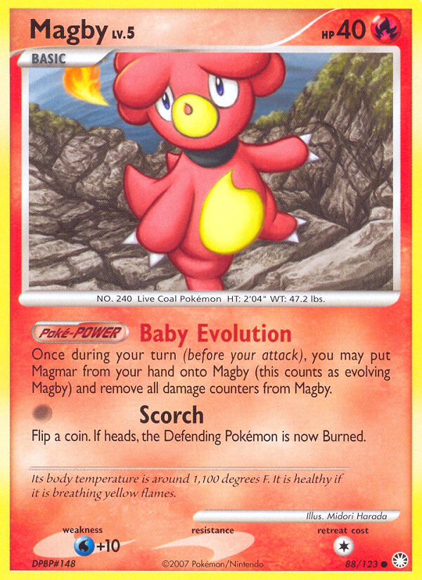Magby (88/123) [Diamond & Pearl: Mysterious Treasures] | Good Games Cannington