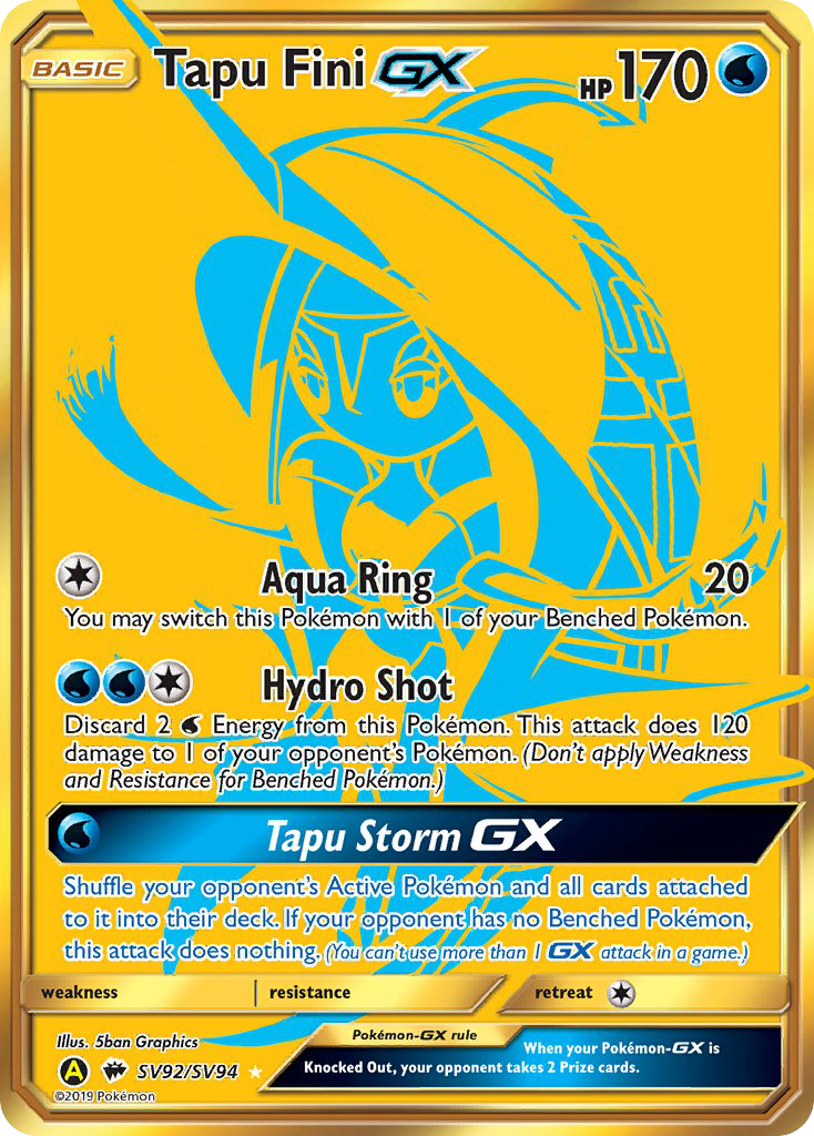 Tapu Fini GX (SV92/SV94) [Sun & Moon: Hidden Fates - Shiny Vault] | Good Games Cannington
