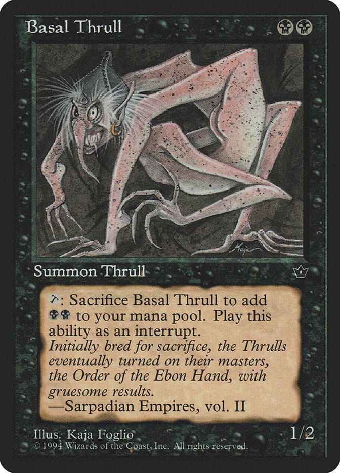 Basal Thrull (Kaja Foglio) [Fallen Empires] | Good Games Cannington