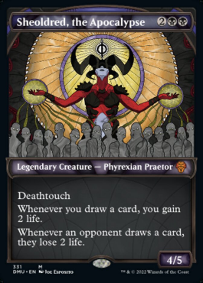 Sheoldred, the Apocalypse (Showcase Textured) [Dominaria United] | Good Games Cannington
