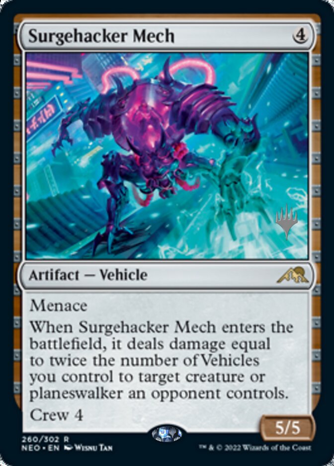 Surgehacker Mech (Promo Pack) [Kamigawa: Neon Dynasty Promos] | Good Games Cannington