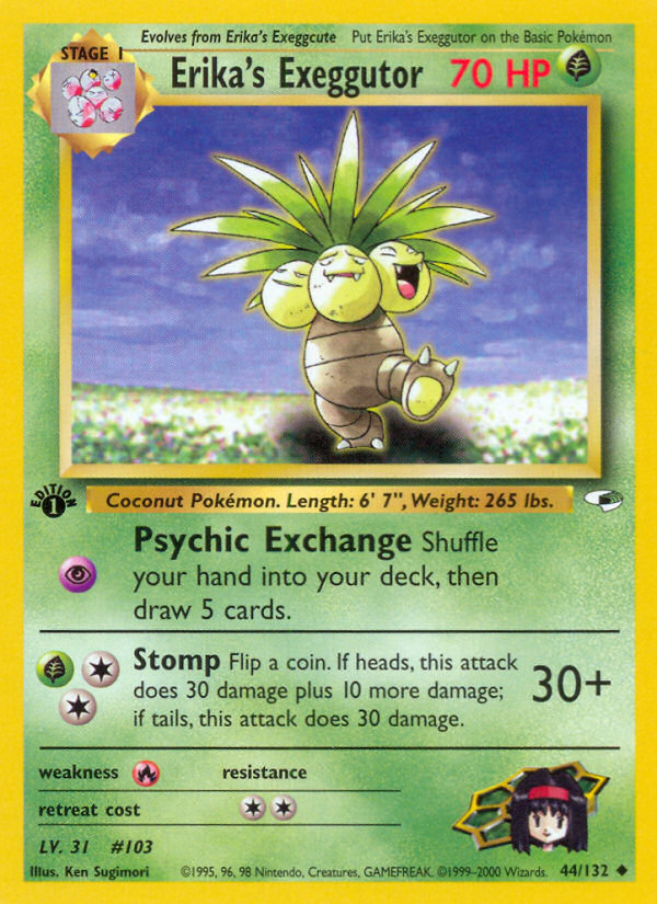 Erika's Exeggutor (44/132) [Gym Heroes 1st Edition] | Good Games Cannington
