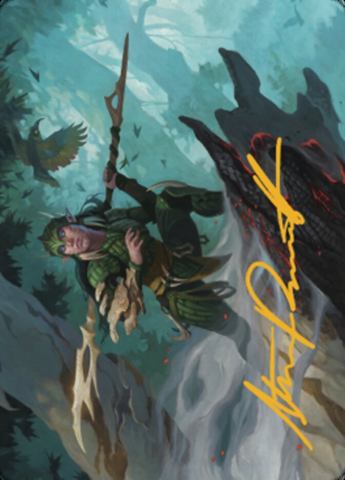 Gwenna, Eyes of Gaea Art Card (Gold-Stamped Signature) [The Brothers' War Art Series] | Good Games Cannington