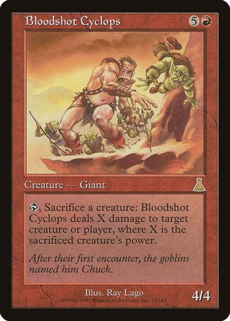 Bloodshot Cyclops [Urza's Destiny] | Good Games Cannington