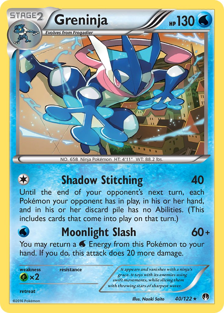 Greninja (40/122) (Theme Deck Exclusive) [XY: BREAKpoint] | Good Games Cannington