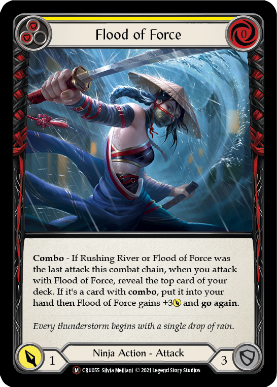 Flood of Force [U-CRU055-RF] Unlimited Rainbow Foil | Good Games Cannington