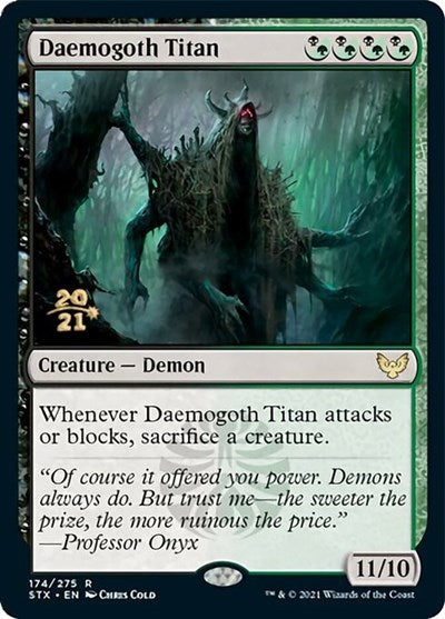 Daemogoth Titan [Strixhaven: School of Mages Prerelease Promos] | Good Games Cannington