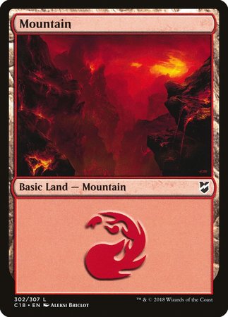 Mountain (302) [Commander 2018] | Good Games Cannington