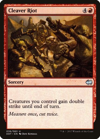 Cleaver Riot [Duel Decks: Merfolk vs. Goblins] | Good Games Cannington