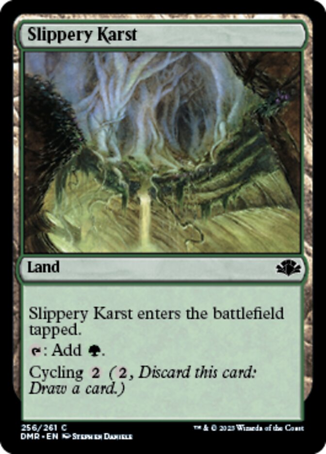 Slippery Karst [Dominaria Remastered] | Good Games Cannington