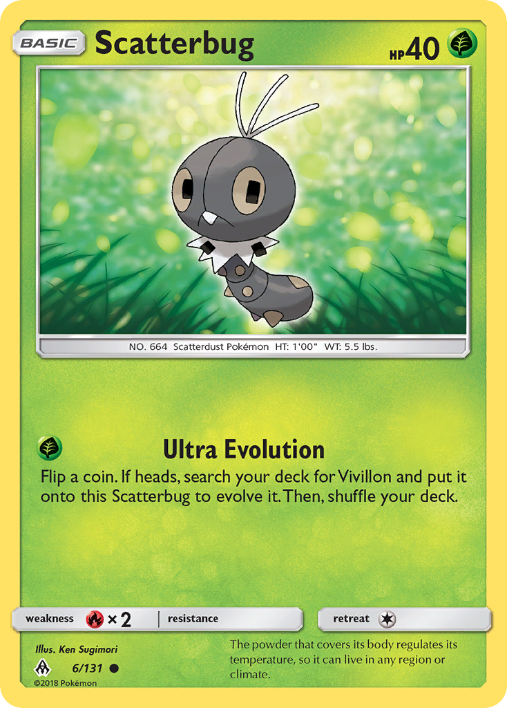 Scatterbug (6/131) [Sun & Moon: Forbidden Light] | Good Games Cannington