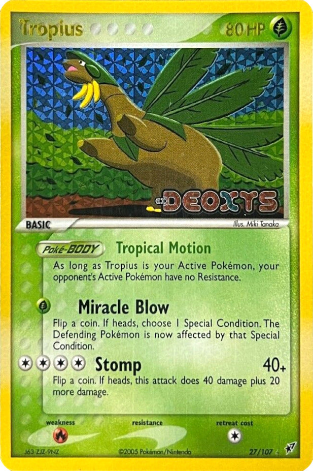 Tropius (27/107) (Stamped) [EX: Deoxys] | Good Games Cannington