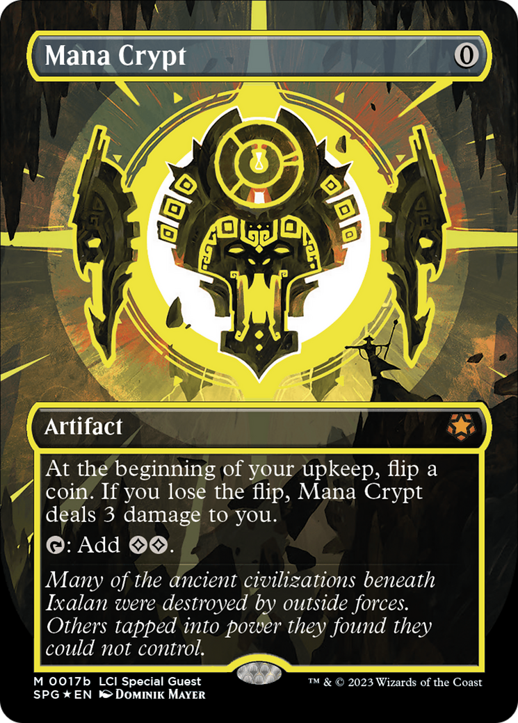 Mana Crypt (0017b) (Borderless) [The Lost Caverns of Ixalan Special Guests] | Good Games Cannington