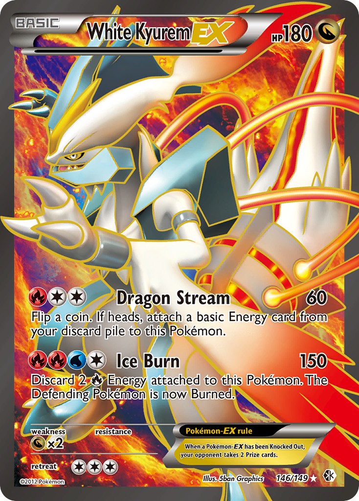 White Kyurem EX (146/149) [Black & White: Boundaries Crossed] | Good Games Cannington