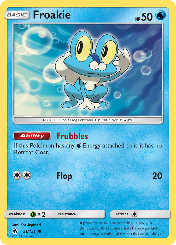 Froakie (21/131) [Sun & Moon: Forbidden Light] | Good Games Cannington