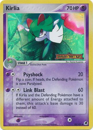 Kirlia (32/101) (Stamped) [EX: Dragon Frontiers] | Good Games Cannington
