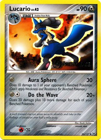Lucario (53/127) (Prerelease Promo) [Diamond & Pearl: Black Star Promos] | Good Games Cannington