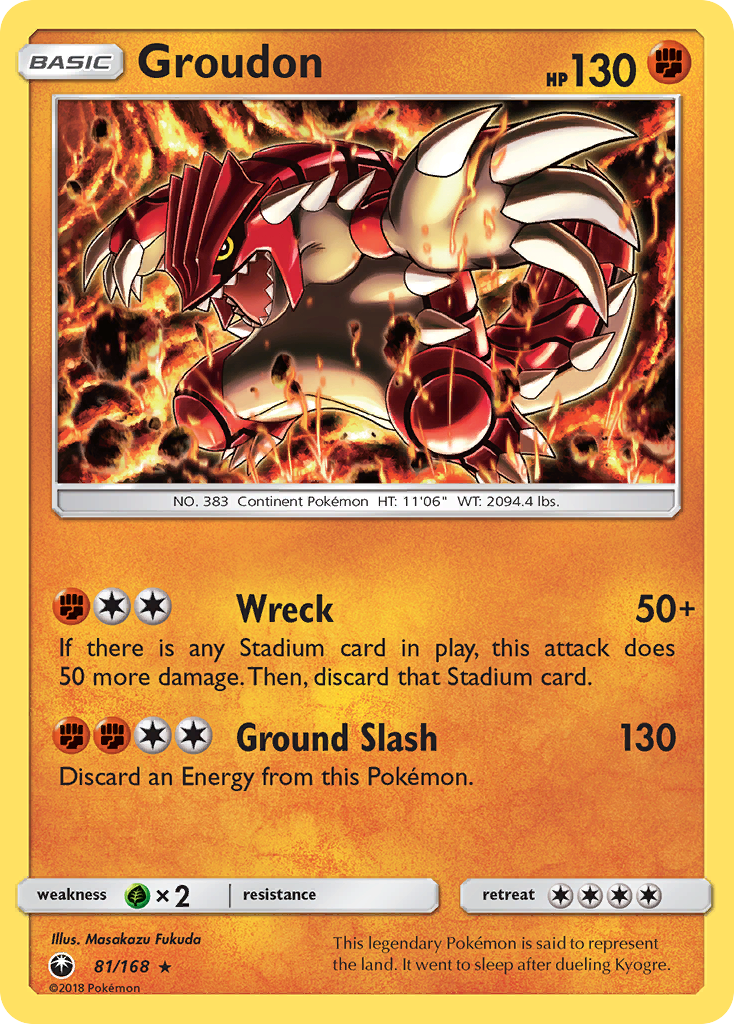 Groudon (81/168) [Sun & Moon: Celestial Storm] | Good Games Cannington