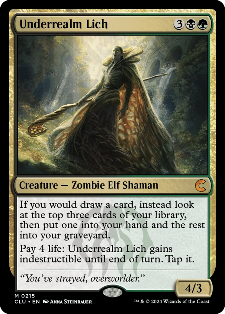 Underrealm Lich [Ravnica: Clue Edition] | Good Games Cannington