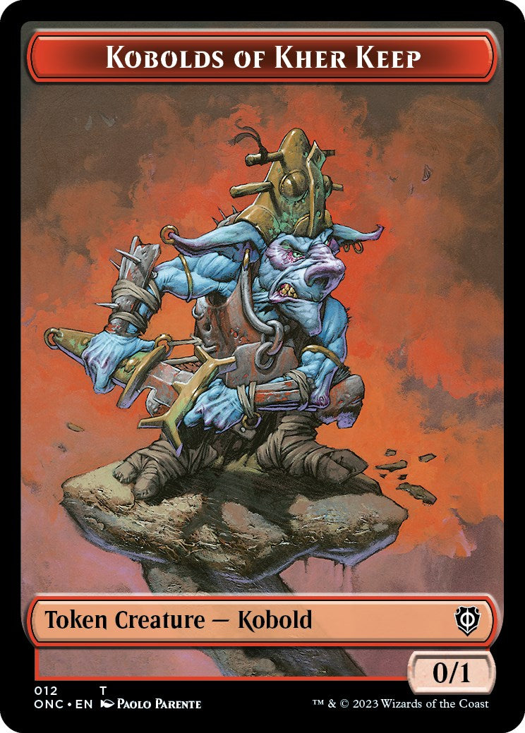 Kobolds of Kher Keep // Dragon Double-Sided Token [Phyrexia: All Will Be One Commander Tokens] | Good Games Cannington