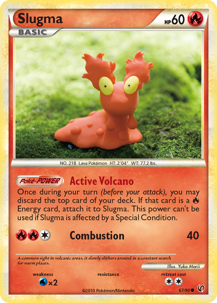 Slugma (67/90) [HeartGold & SoulSilver: Undaunted] | Good Games Cannington