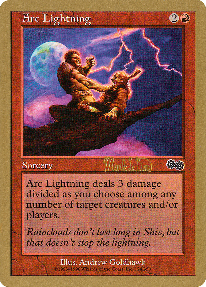 Arc Lightning (Mark Le Pine) [World Championship Decks 1999] | Good Games Cannington