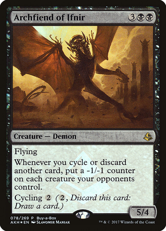 Archfiend of Ifnir (Buy-A-Box) [Amonkhet Promos] | Good Games Cannington