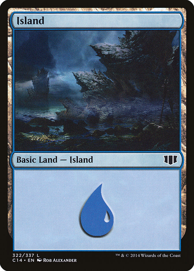Island (322) [Commander 2014] | Good Games Cannington