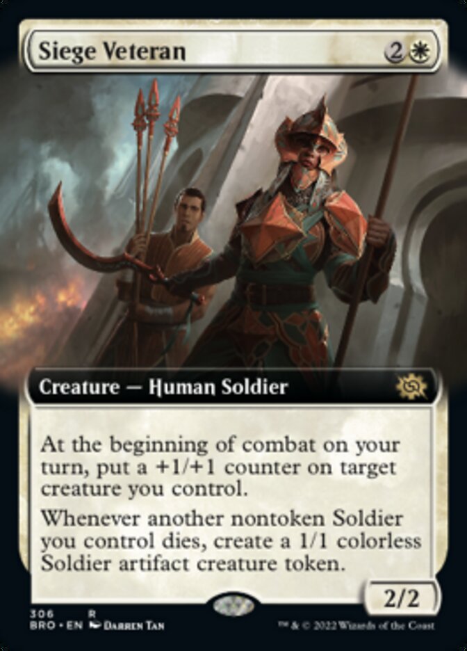 Siege Veteran (Extended Art) [The Brothers' War] | Good Games Cannington