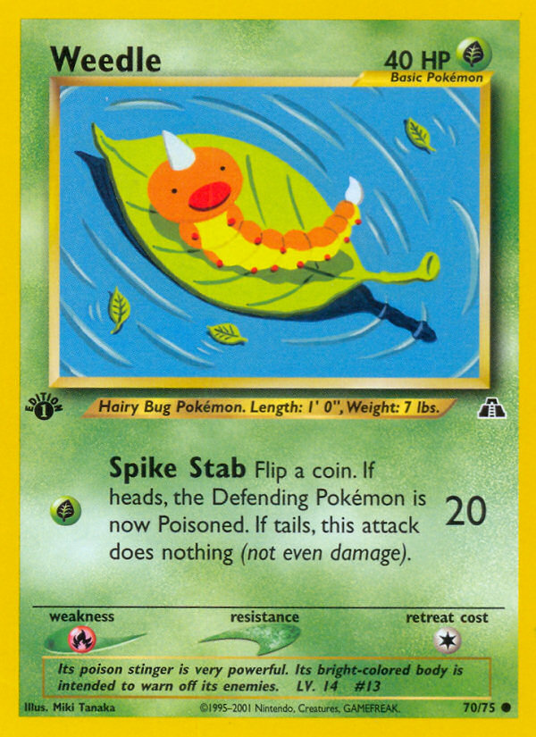 Weedle (70/75) [Neo Discovery 1st Edition] | Good Games Cannington