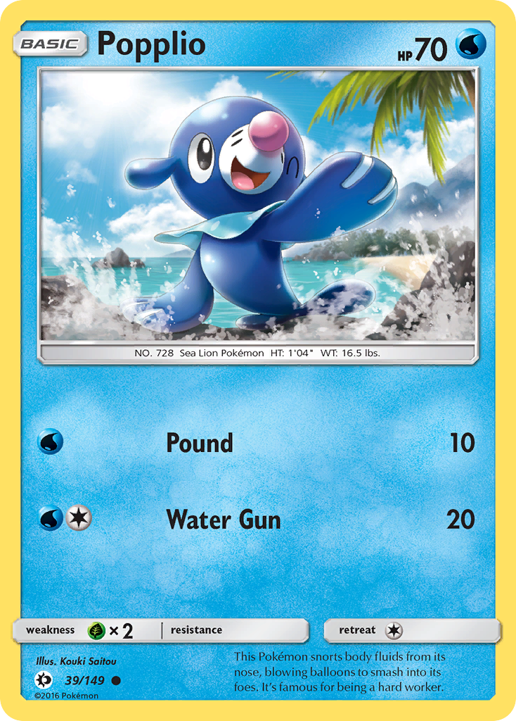 Popplio (39/149) [Sun & Moon: Base Set] | Good Games Cannington
