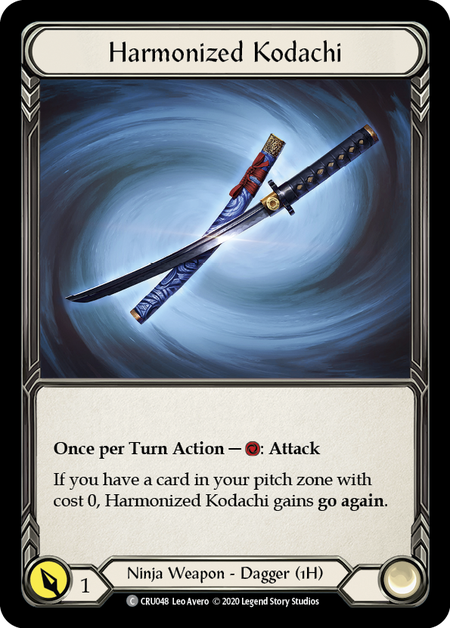 Harmonized Kodachi [U-CRU048-RF] Unlimited Rainbow Foil | Good Games Cannington