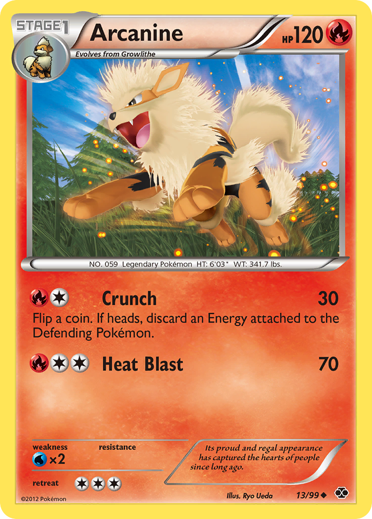 Arcanine (13/99) [Black & White: Next Destinies] | Good Games Cannington