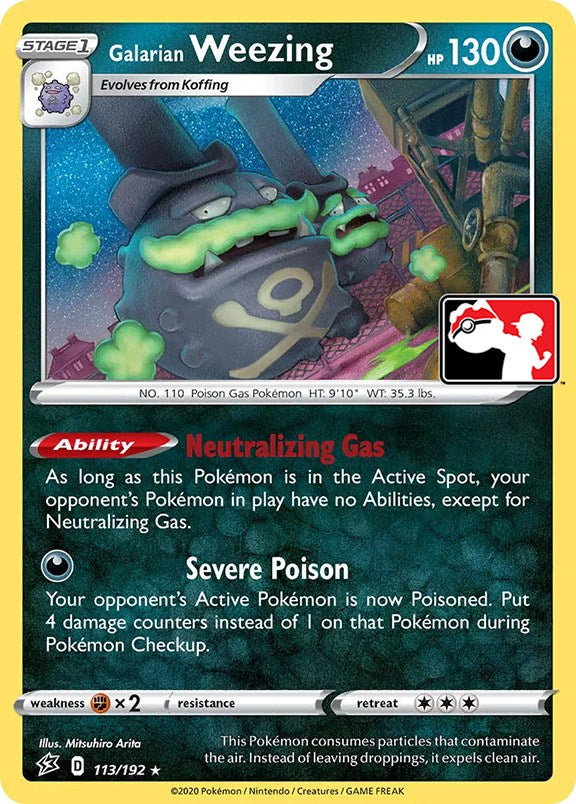 Galarian Weezing (113/192) [Prize Pack Series One] | Good Games Cannington