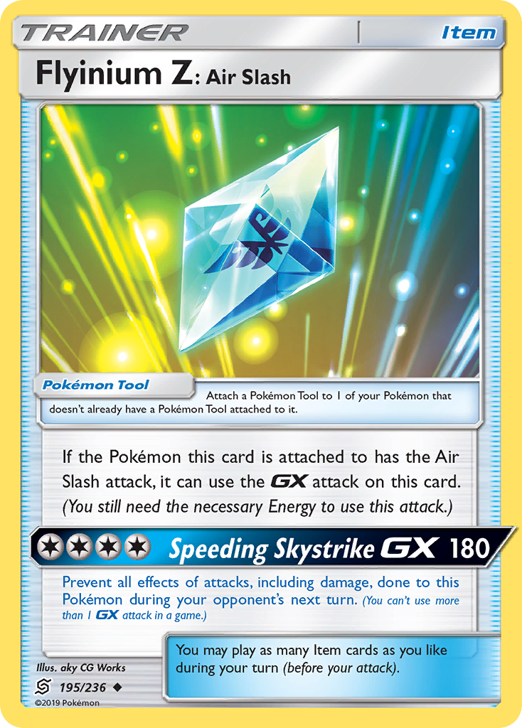 Flyinium Z: Air Slash (195/236) [Sun & Moon: Unified Minds] | Good Games Cannington