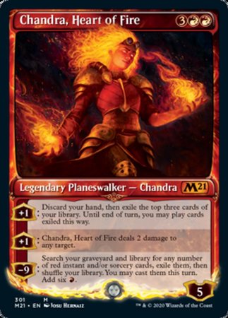 Chandra, Heart of Fire (Showcase) [Core Set 2021] | Good Games Cannington