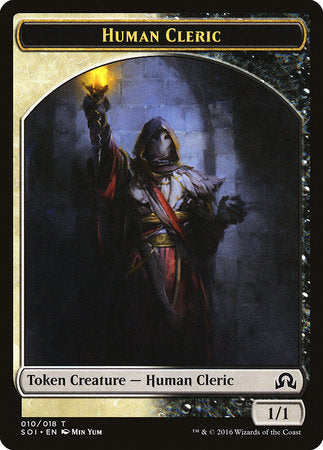 Human Cleric Token [Shadows over Innistrad Tokens] | Good Games Cannington