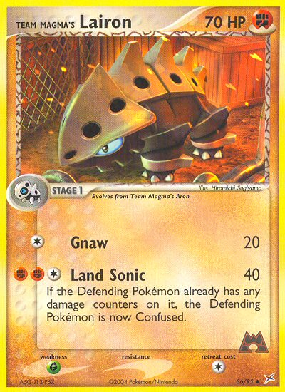 Team Magma's Lairon (36/95) [EX: Team Magma vs Team Aqua] | Good Games Cannington