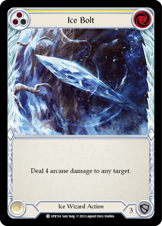 Ice Bolt (Yellow) [UPR134] (Uprising)  Rainbow Foil | Good Games Cannington