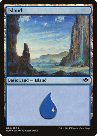 Island (75) [Duel Decks: Speed vs. Cunning] | Good Games Cannington