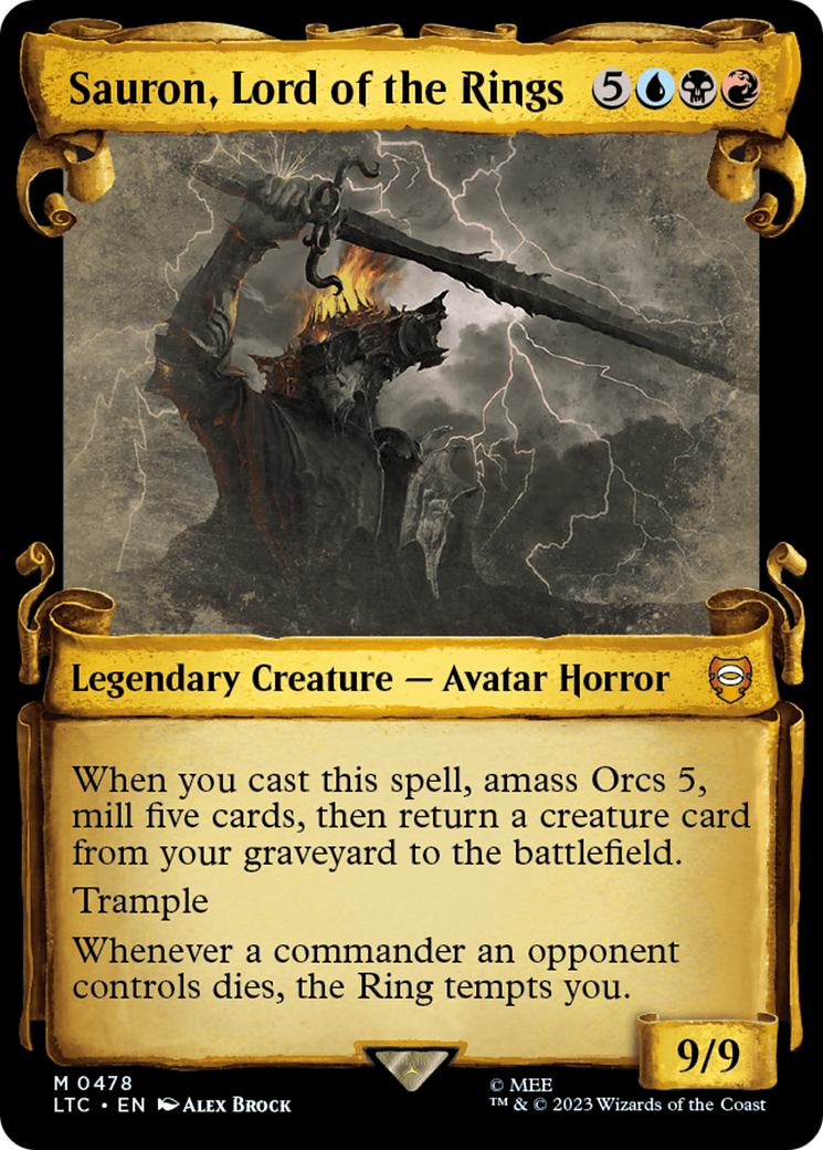 Sauron, Lord of the Rings [The Lord of the Rings: Tales of Middle-Earth Commander Showcase Scrolls] | Good Games Cannington