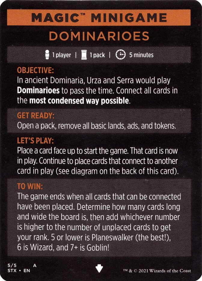 Dominarioes (Magic Minigame) [Strixhaven: School of Mages Minigame] | Good Games Cannington