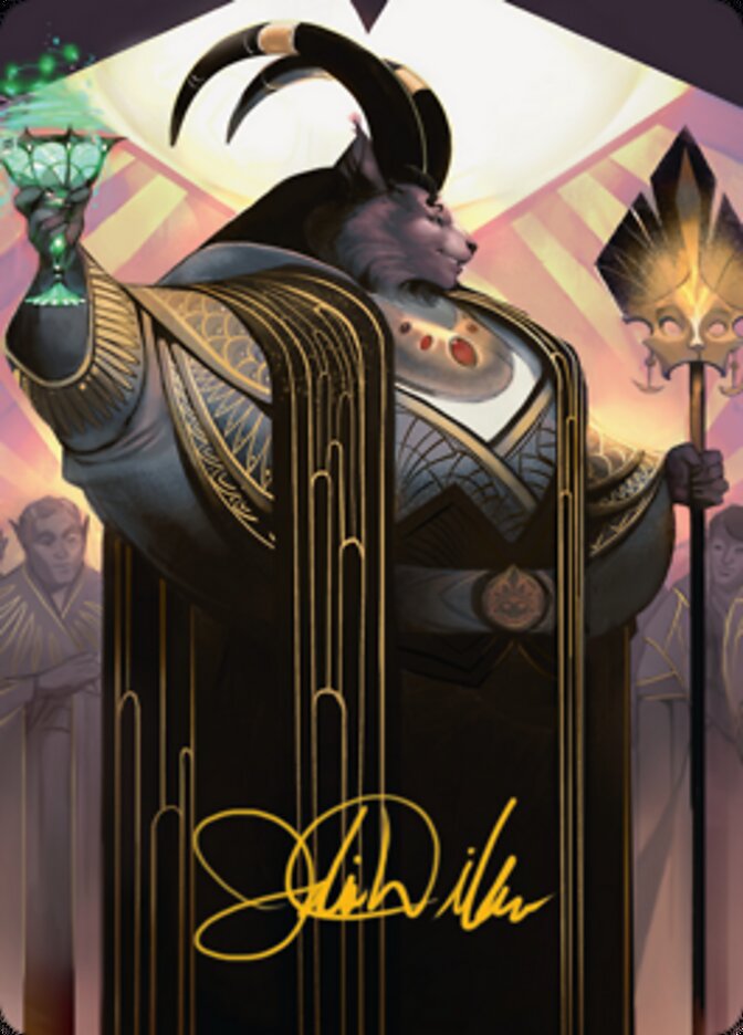 Jetmir, Nexus of Revels 2 Art Card (Gold-Stamped Signature) [Streets of New Capenna Art Series] | Good Games Cannington